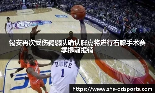 锡安再次受伤鹈鹕队确认胖虎将进行右膝手术赛季提前报销